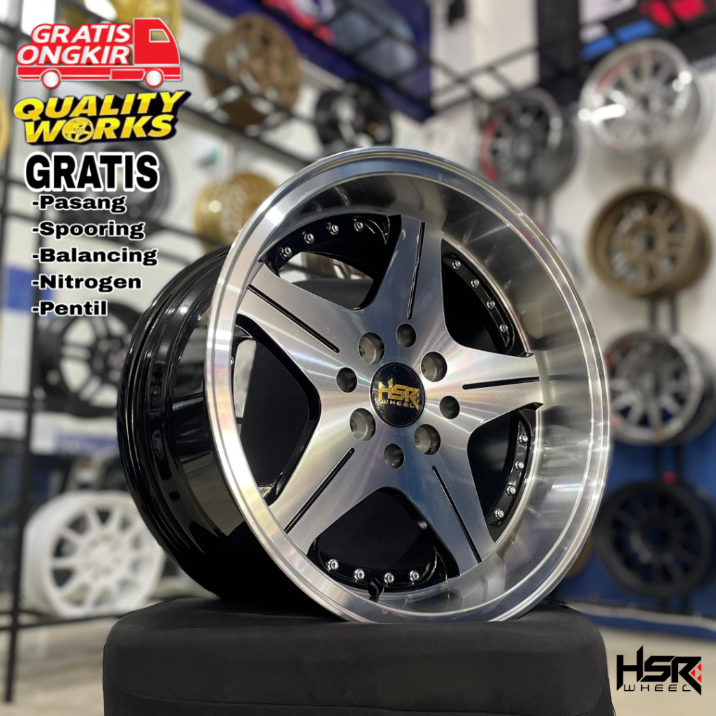 Velg Celong Mobil Xenia Avanza Ring 15 Lebar 7/8,5 HSR Wheel Anambas
