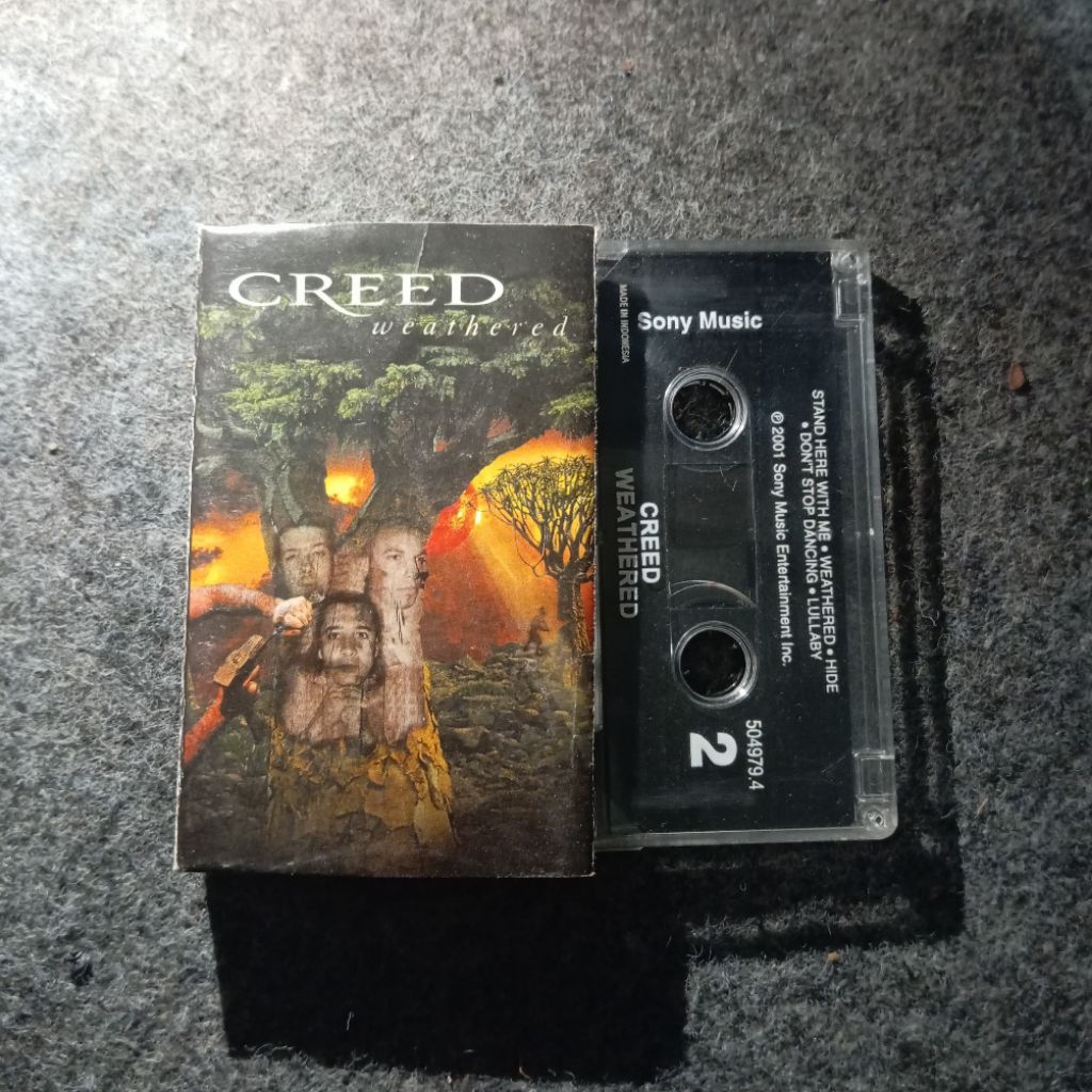 Kaset Pita Creed Album Weathered (Orginal)