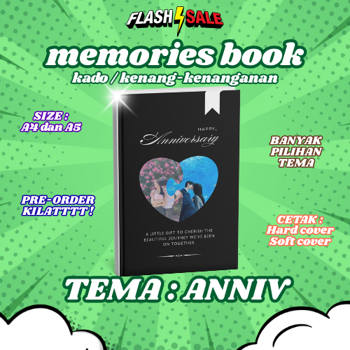 Memories Book Tema Anniversary Hampers Kado Custom | Gift Anniversary