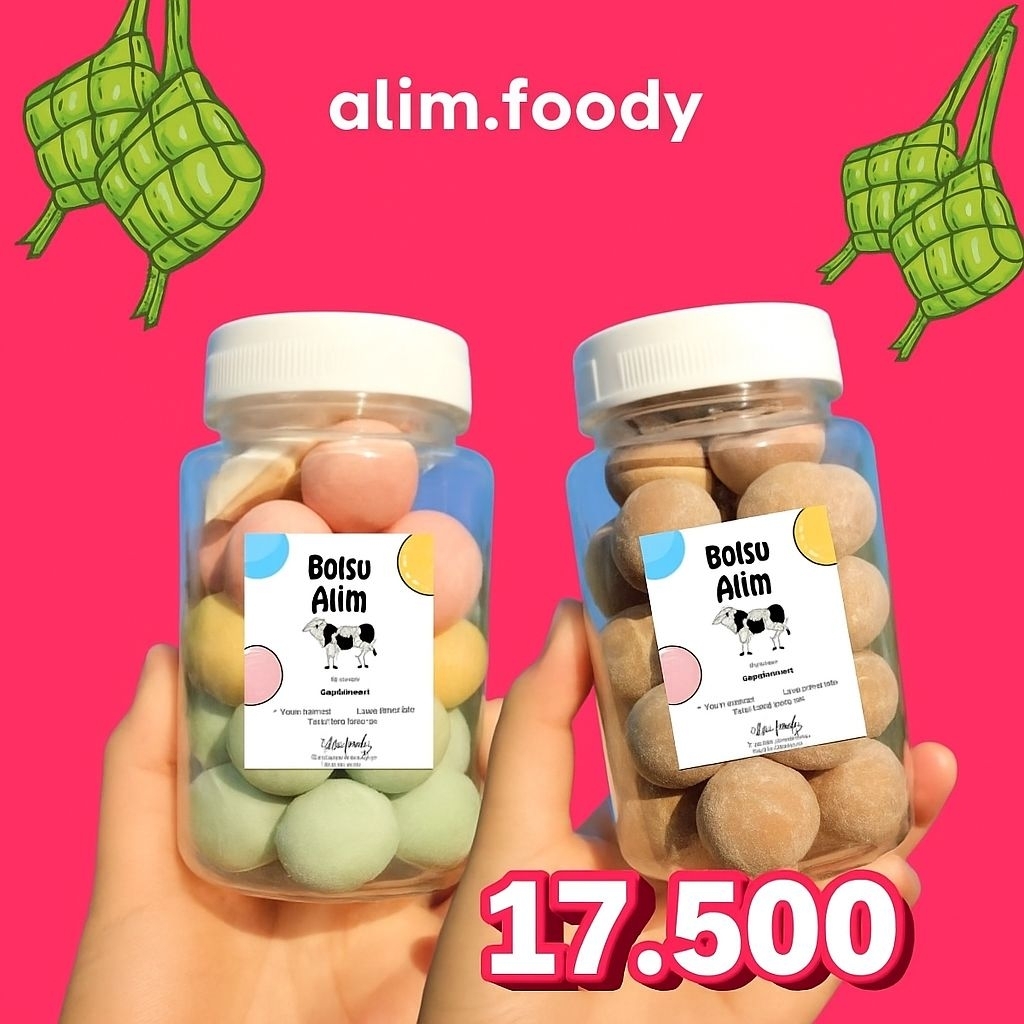 

Full Susu - Bola Susu Alim Premium kemasan toples 300 ml