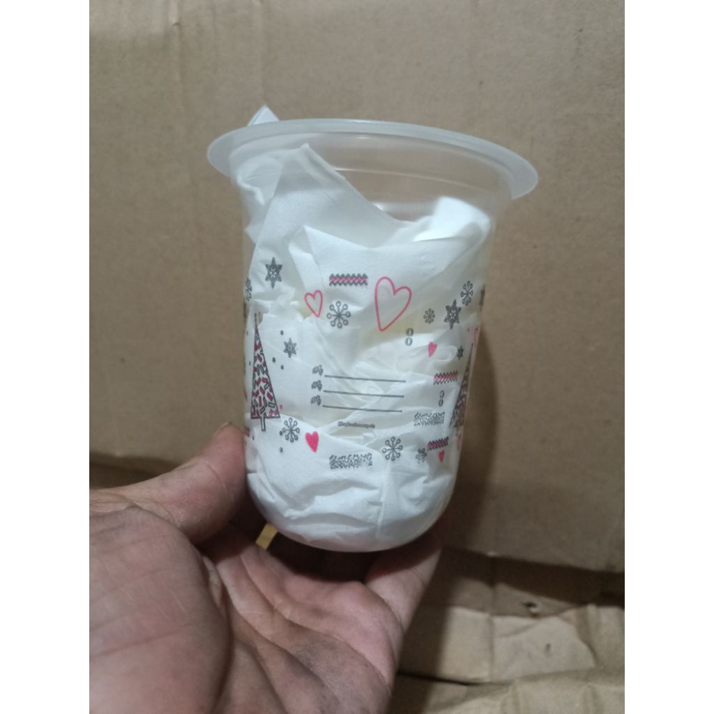 Gelas cup 12 oz 14 oz + tutup PET