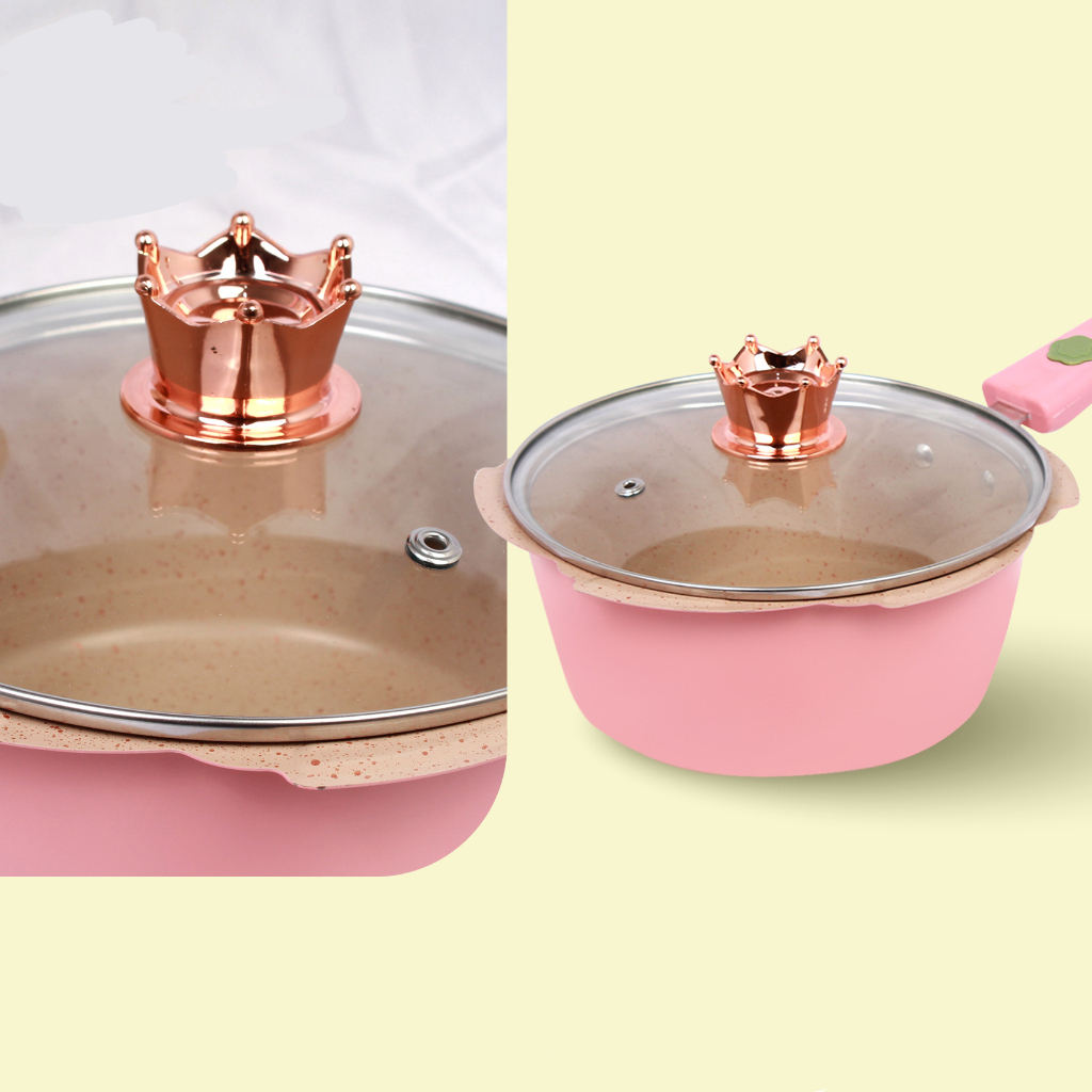 Panci mpasi bunga 20 cm / panci mpasi lucu / panci pink / panci susu 20 cm murah meriah