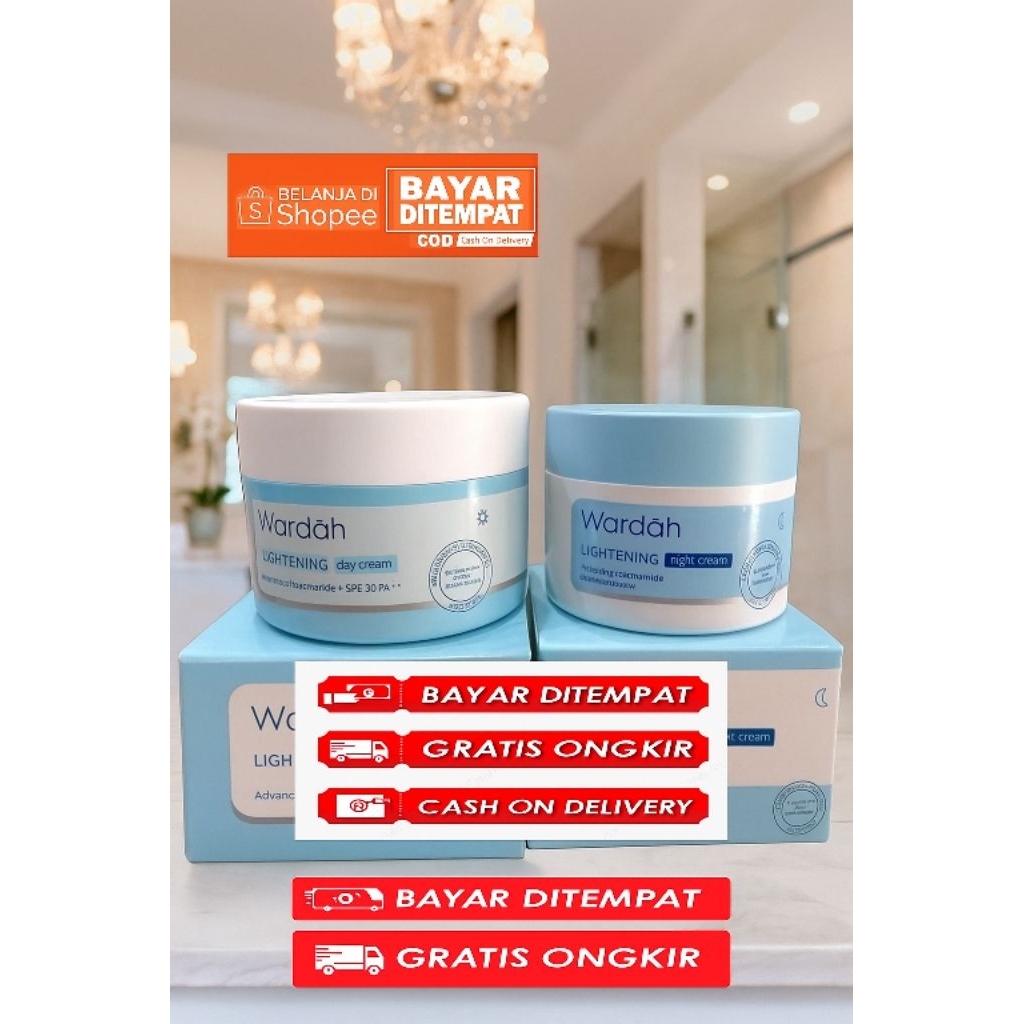 Wardah Cream Day & Night 10gr share in jar repack