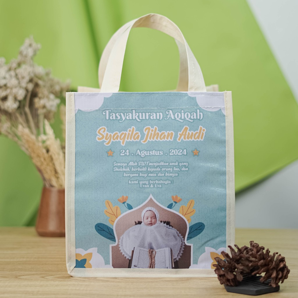 Tas Aqiqah Nasi Kotak Dos Berkat Murah/ Tas Hajatan/ Tas Syukuran/ Tas Nikahan/ Tas Tedak Siten/ Khi