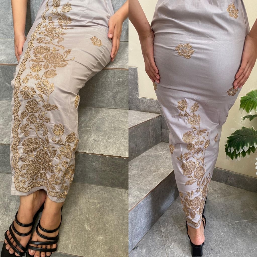 kamen katun jadi full strait bordir premium ,kamen bali melar,,kamen bordir premium