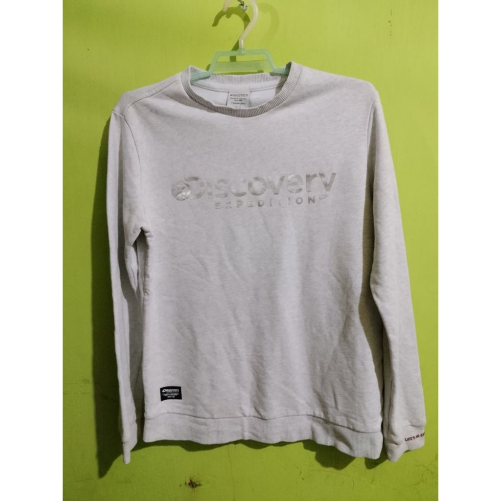 Crewneck Discovery Abu Muda Size On Tag 95 Setara Size S