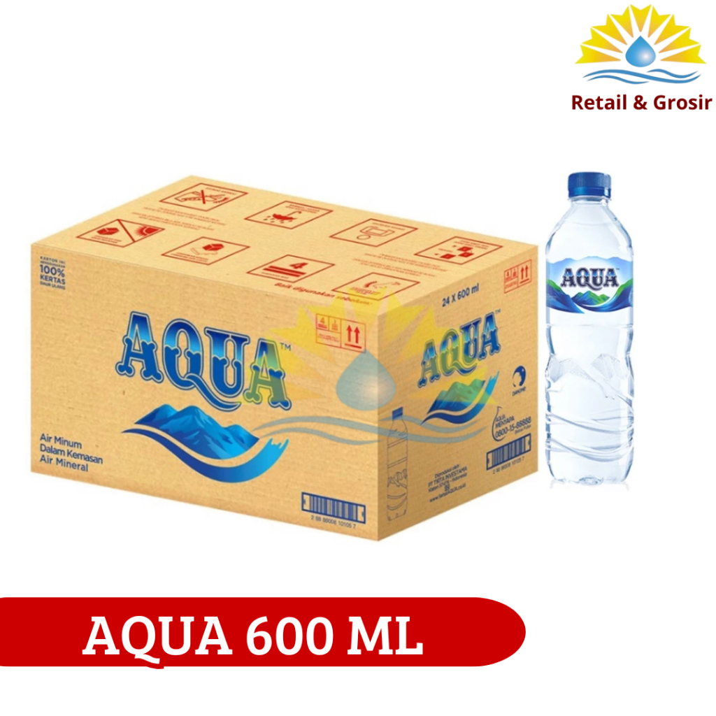 

AQUA Air mineral 600ml (24 Botol)