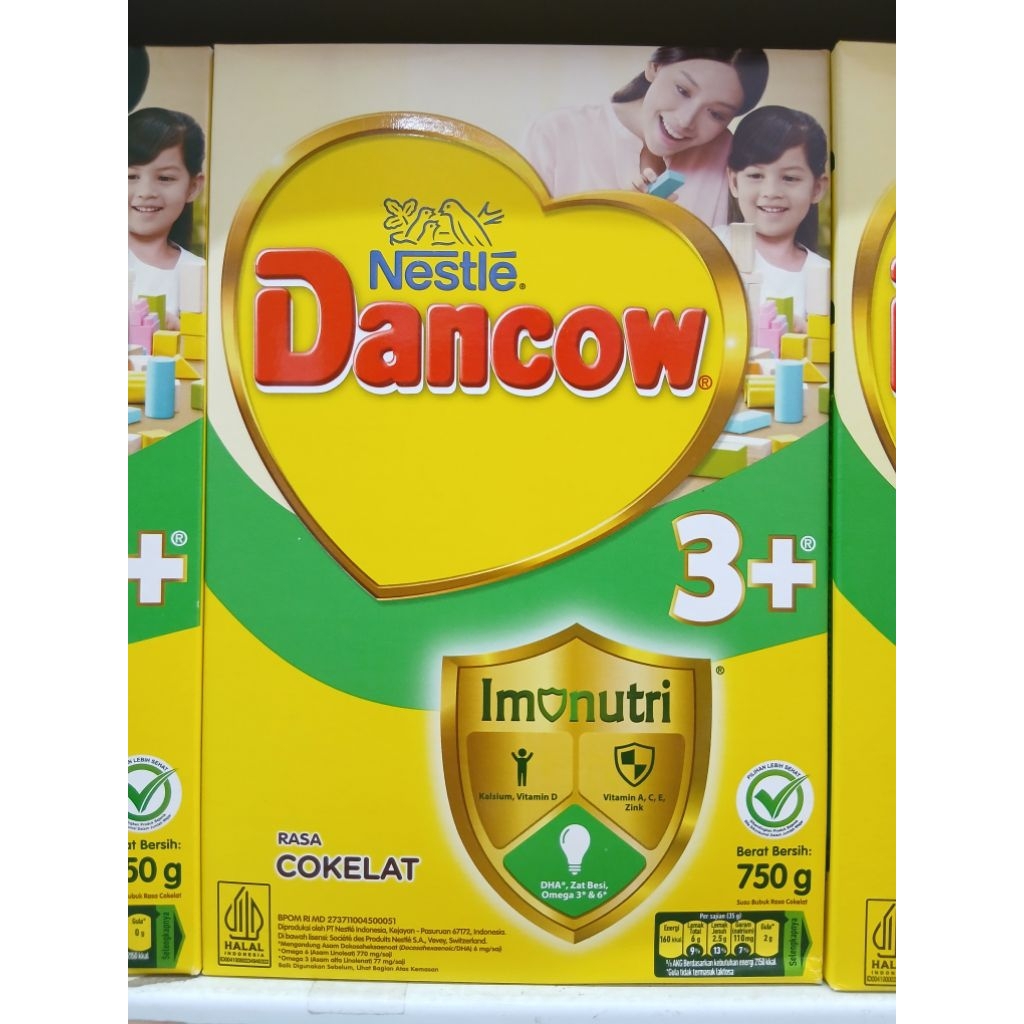 

Dancow 3+ untuk usia 3-5tahun vanila,madu,coklat 750 gram