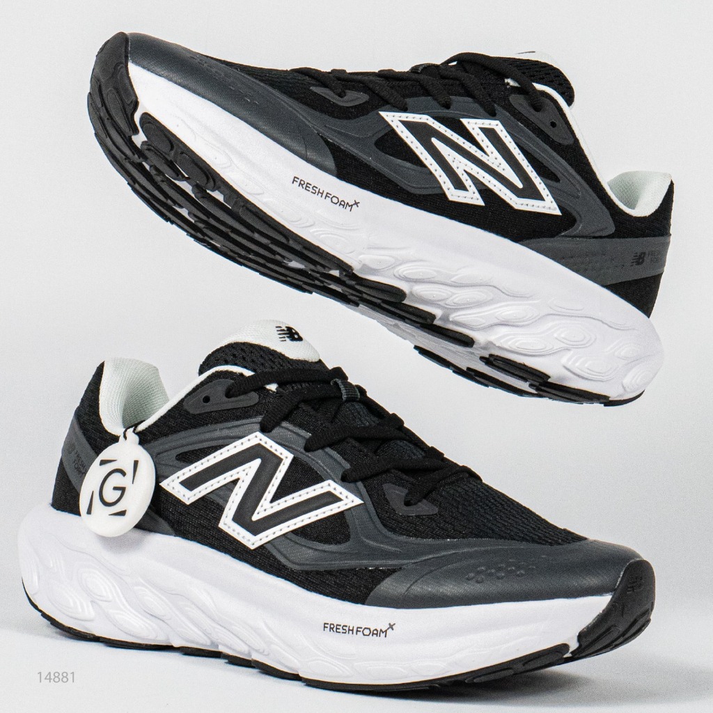 Sepatu NB New Balance Fresh Foam Trainer Black White Sepatu Casual Gym Olahraga Joging Pria Wanita