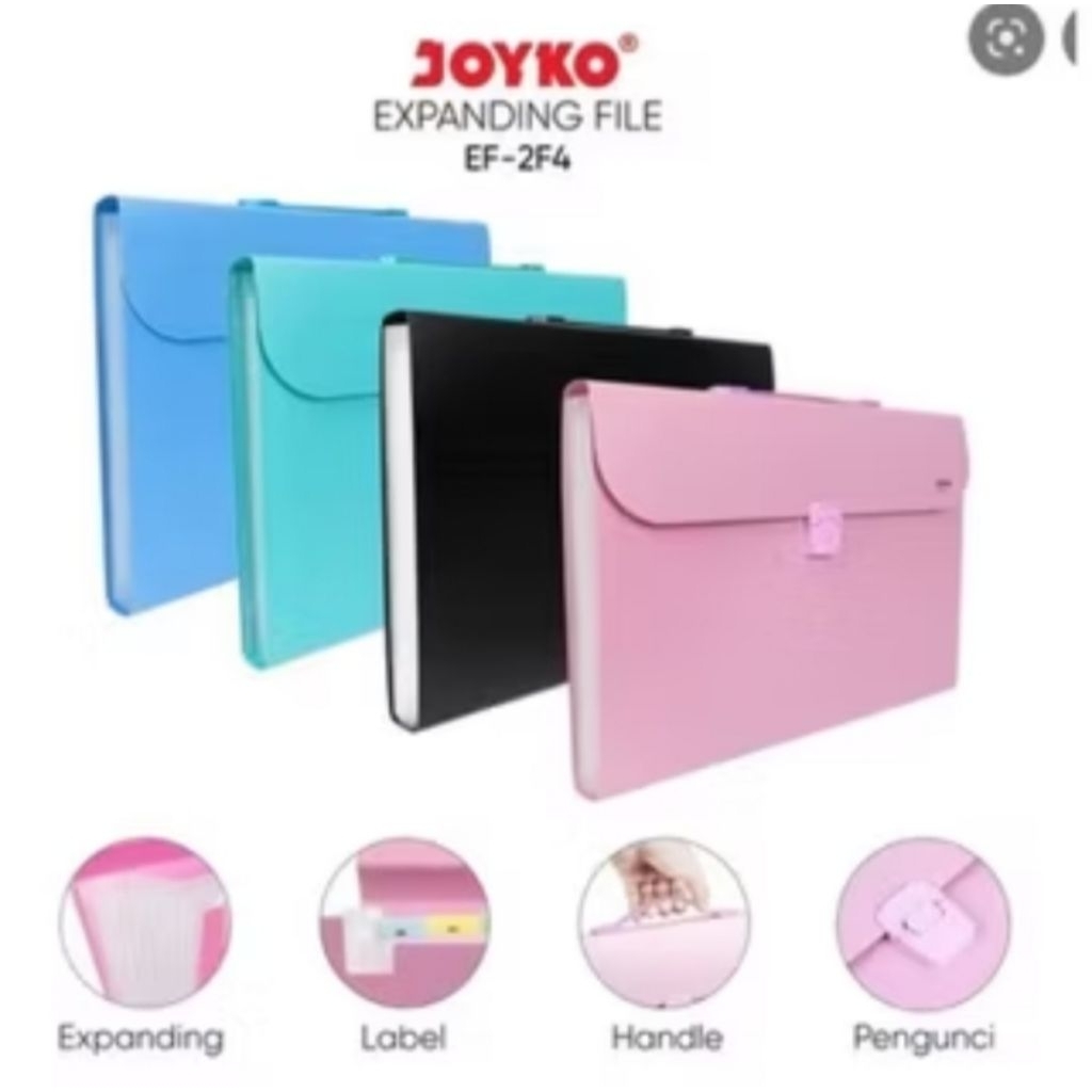

Expanding File/Map Plastik Dokumen Odner File /Joyko Expanding file / Map Acordion 12 sekat EF-2F4