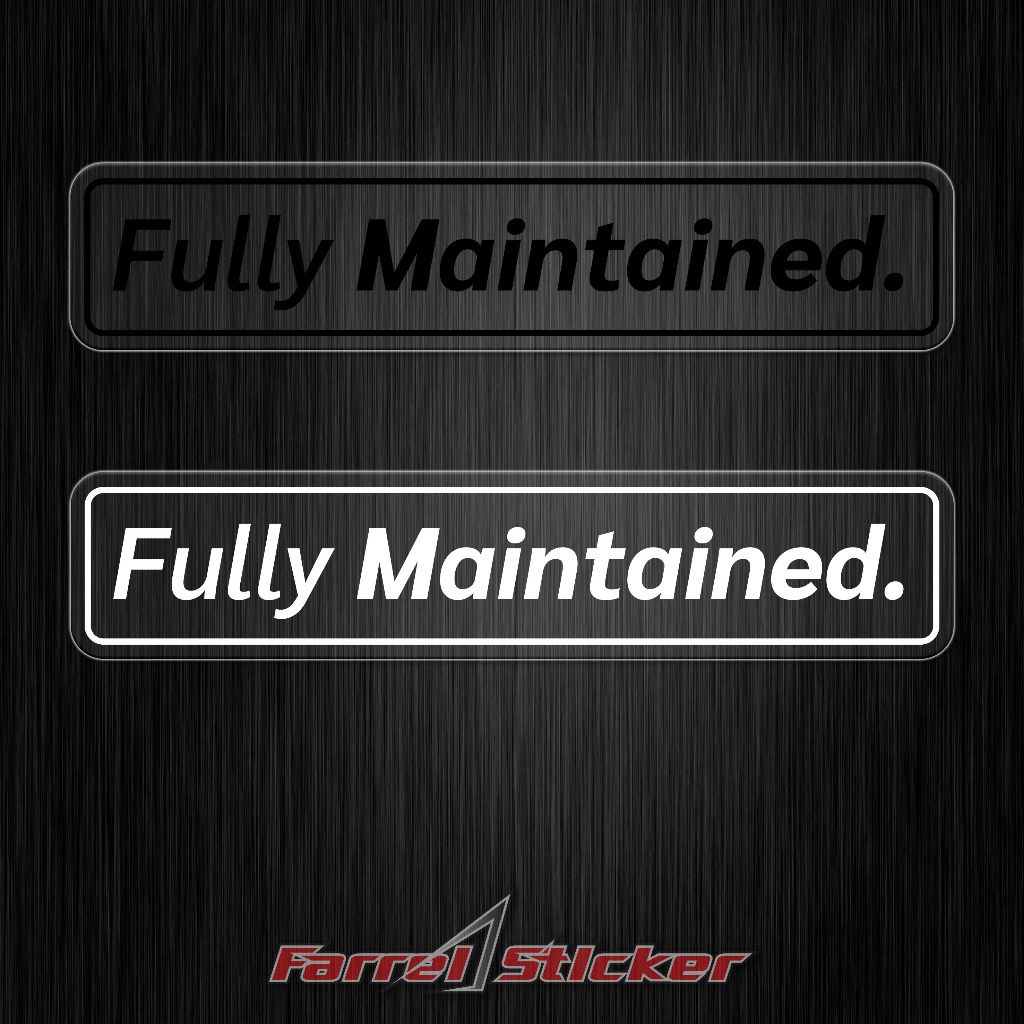 

Sticker transparant Print stiker Fully Maintained printcut