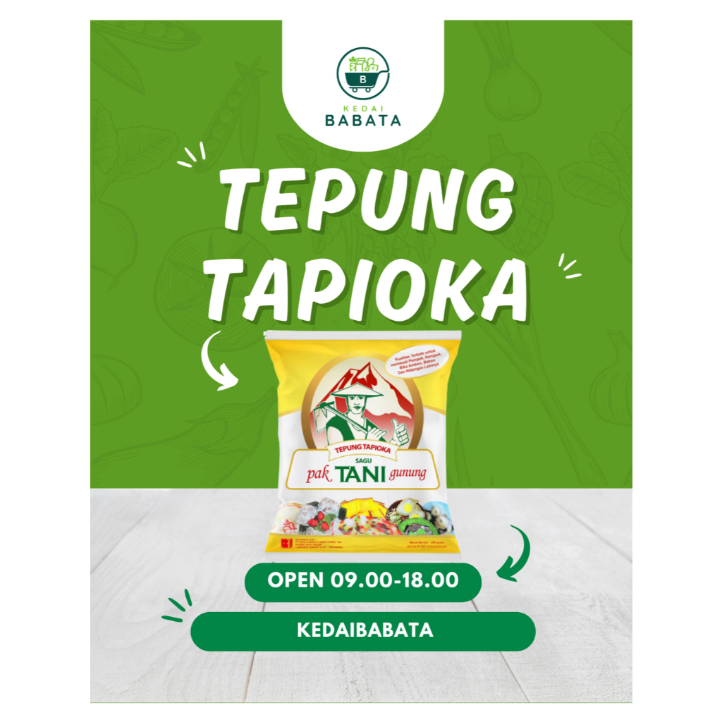

Tepung Tapioka Tani 500g Kedai Babata Padang