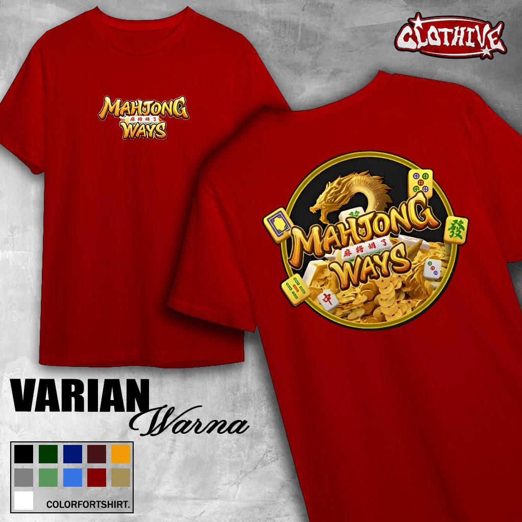KAOSCLOTHIVE- KAOS  mahjong ways rungkad - KAOS RACING MAHJONG WAYS PRIA DAN WANITA