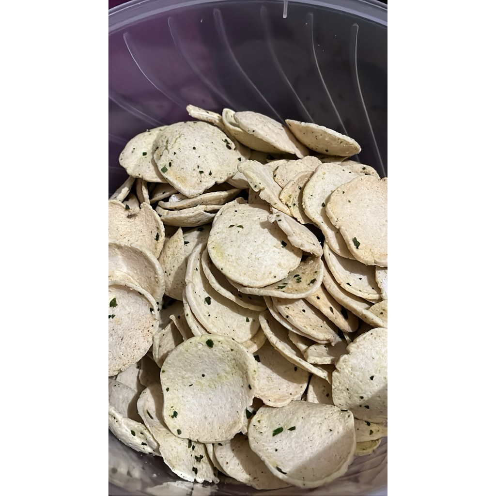 

Basreng Koin Ori Daun jeruk