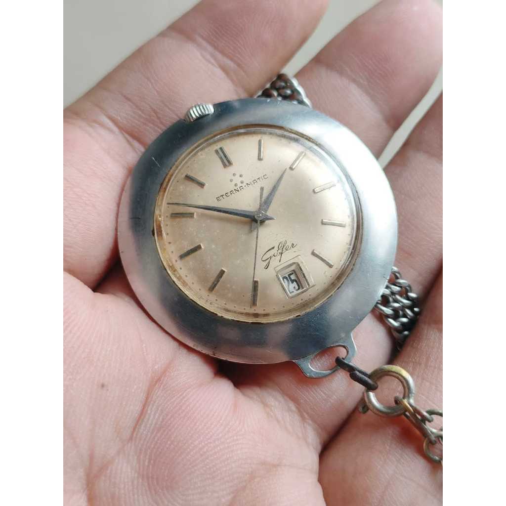 Jam Saku Eterna-Matic Golfer Jadul Original