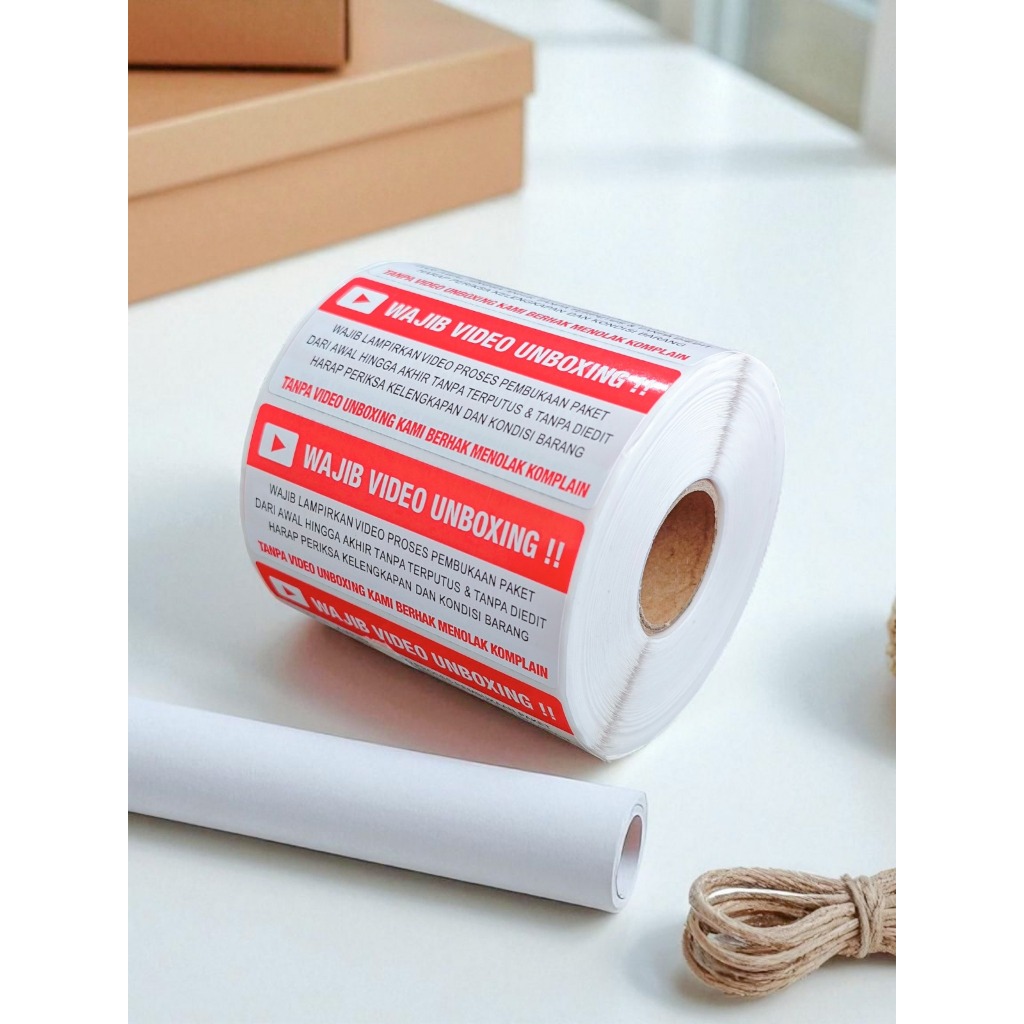 

LABEL STICKER THERMAL FRAGILE 70X50 ISI 1000 PCS ( Wajib Video Unboxing Stiker Jangan Dibanting Online Shop)