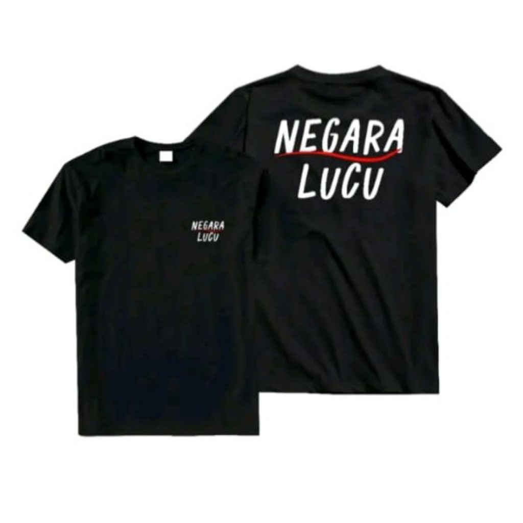 KAOS DISTRO NEGARA LUCU KAOS TULISA SINDIRAN NEGARA LUCU BAHAN KATUN NYAMAN DIPAKAI ADEM LEMBUT