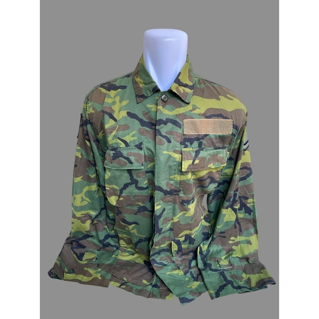 Kemeja BDU Loreng Classic Woodland Cina Taiwan Army (3)
