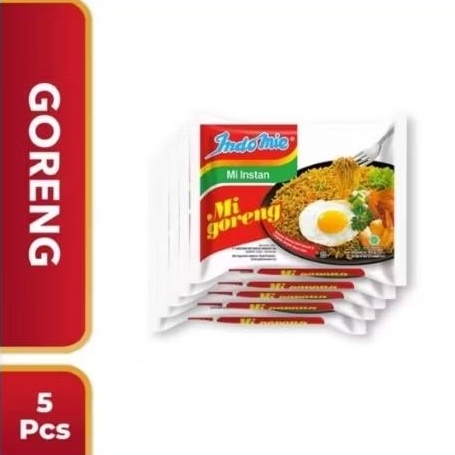

Paket Indomie goreng 5 pcs