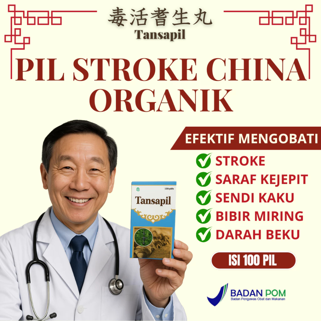 Tansapil Obat Stroke Herbal China Bpom Original 100%