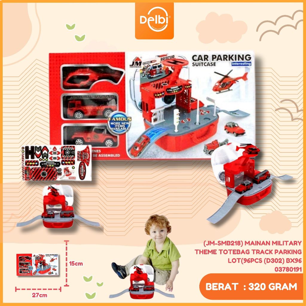 [AFive] Mainan Anak Tas Koper Building Set Car Parking Suitcase | Mainan Anak Laki Laki Mobil Mobila