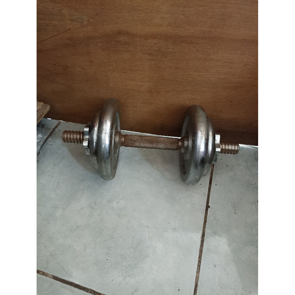 1 Set Dumbbell Barbel Alat Fitnes Gym