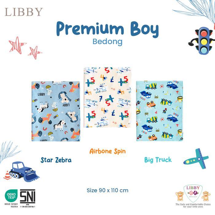 BEDONG LIBBY PREMIUM | Kain Bedong Bayi Motif SNI ( 3 pcs )