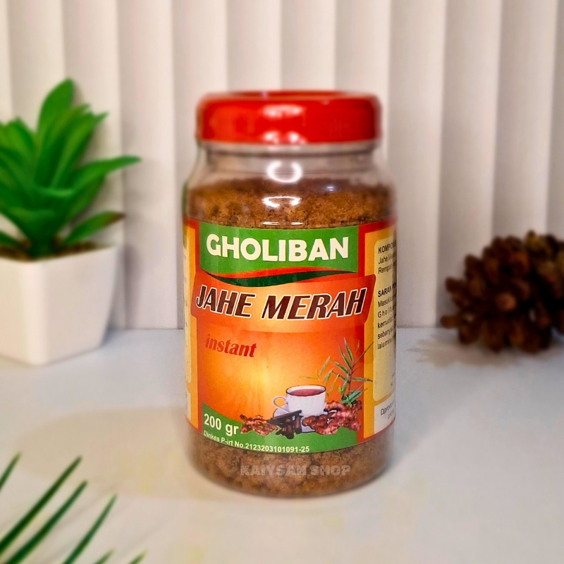 

Bubuk Jahe Merah Gholiban 200gr: Ramuan Tradisional untuk Meredakan Masuk Angin, Mual, dan Kembung