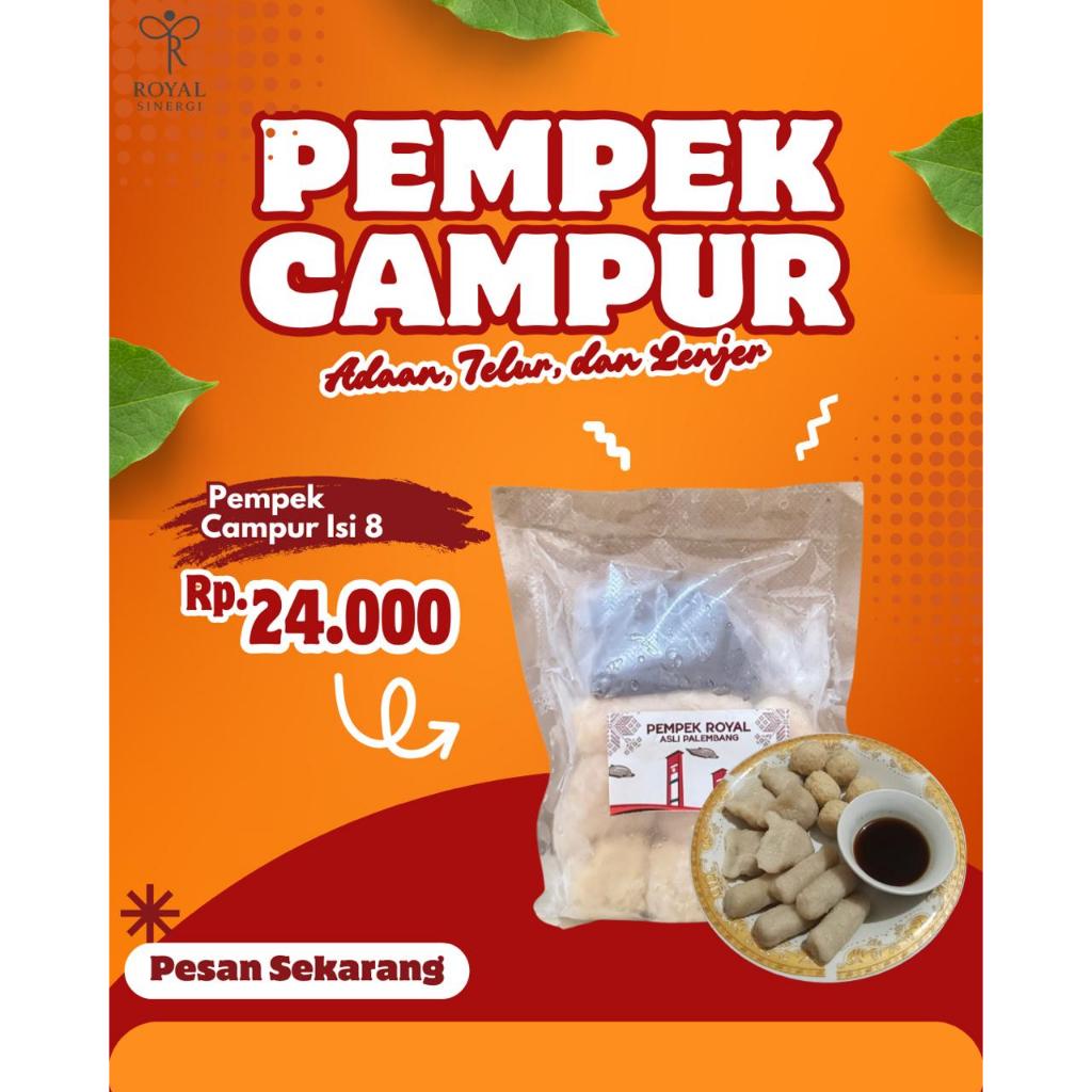 

Pempek Campuran isi 8