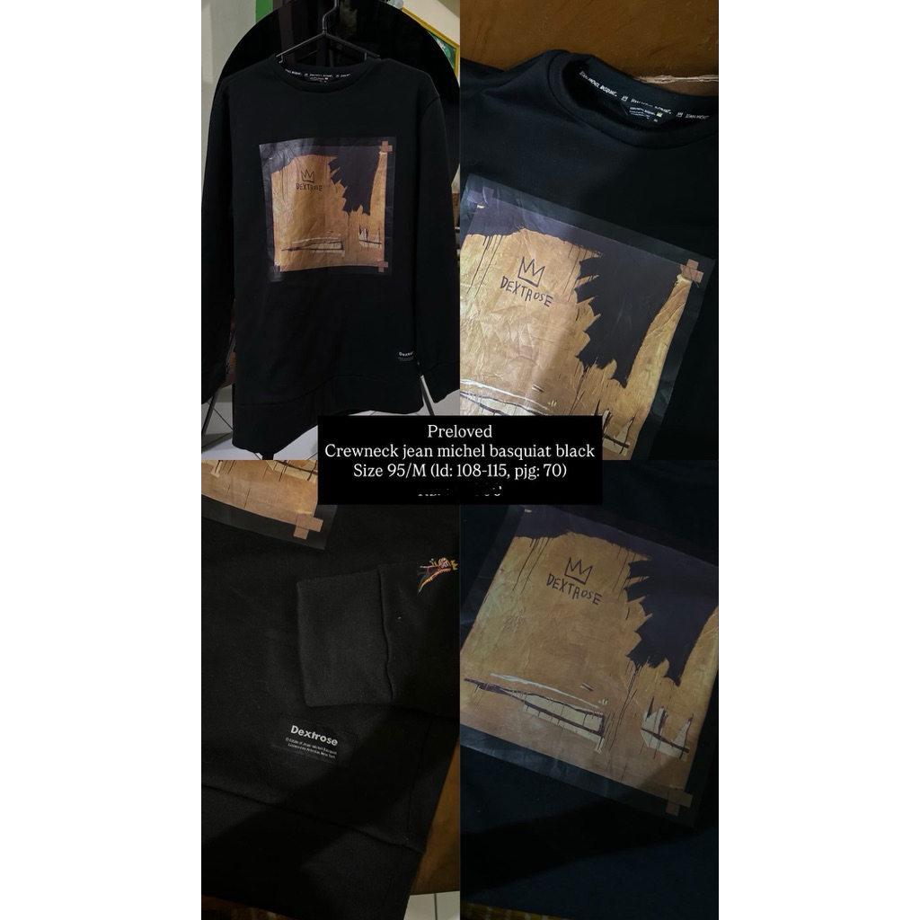 Crewneck Jean michel basquiat JMB Black