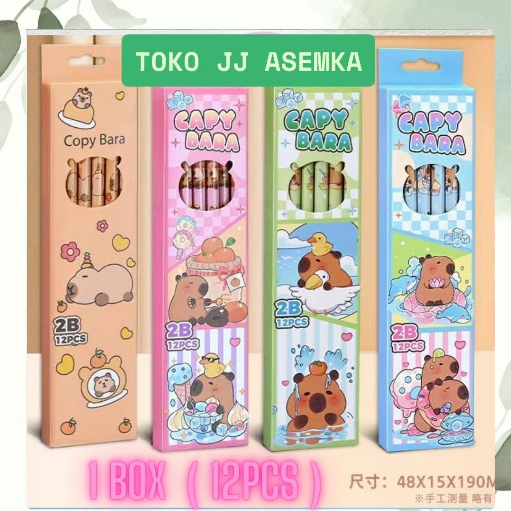 

PENSIL 2B CAPYBARA 1 LUSIN PSN-2036 PENCIL TEBAL ATK LUCU HEWAN ALAT TULIS PERLENGKAPAN SEKOLAH