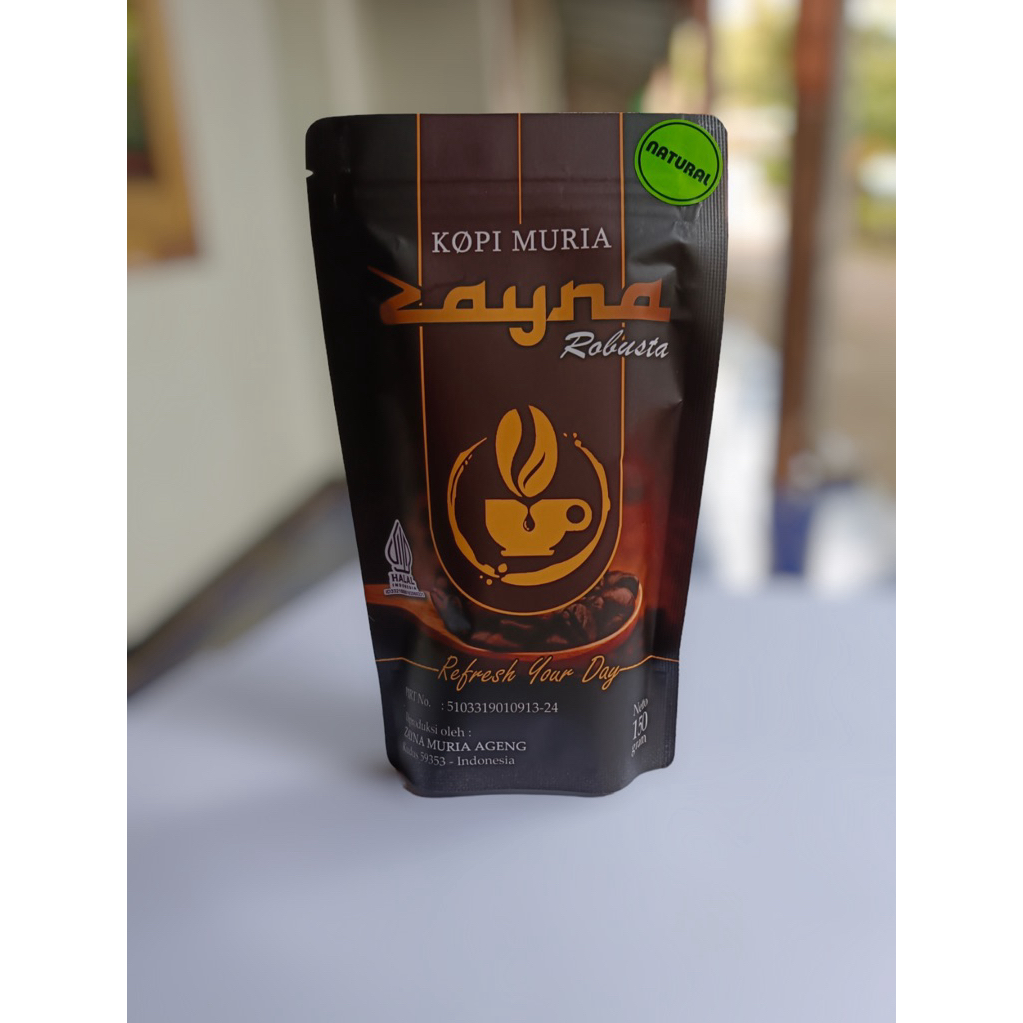 

KOPI KHAS MURIA ORIGINNAL 150Gr NATURAL By Kopi Zayna