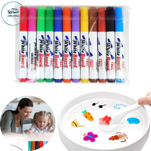 

Spidol Warna Mengapung di Air Spidol Magic Spidol Anak isi 12pcs