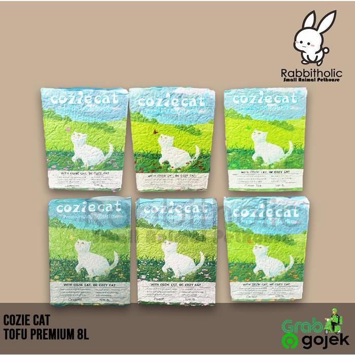 COZIE CAT Pasir Soya Tofu 8 Liter Cozie Cat Premium Tofu Soya 8L