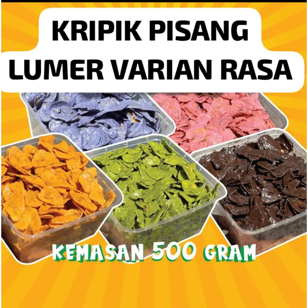 

Kripik pisang lumer kemasan 500g
