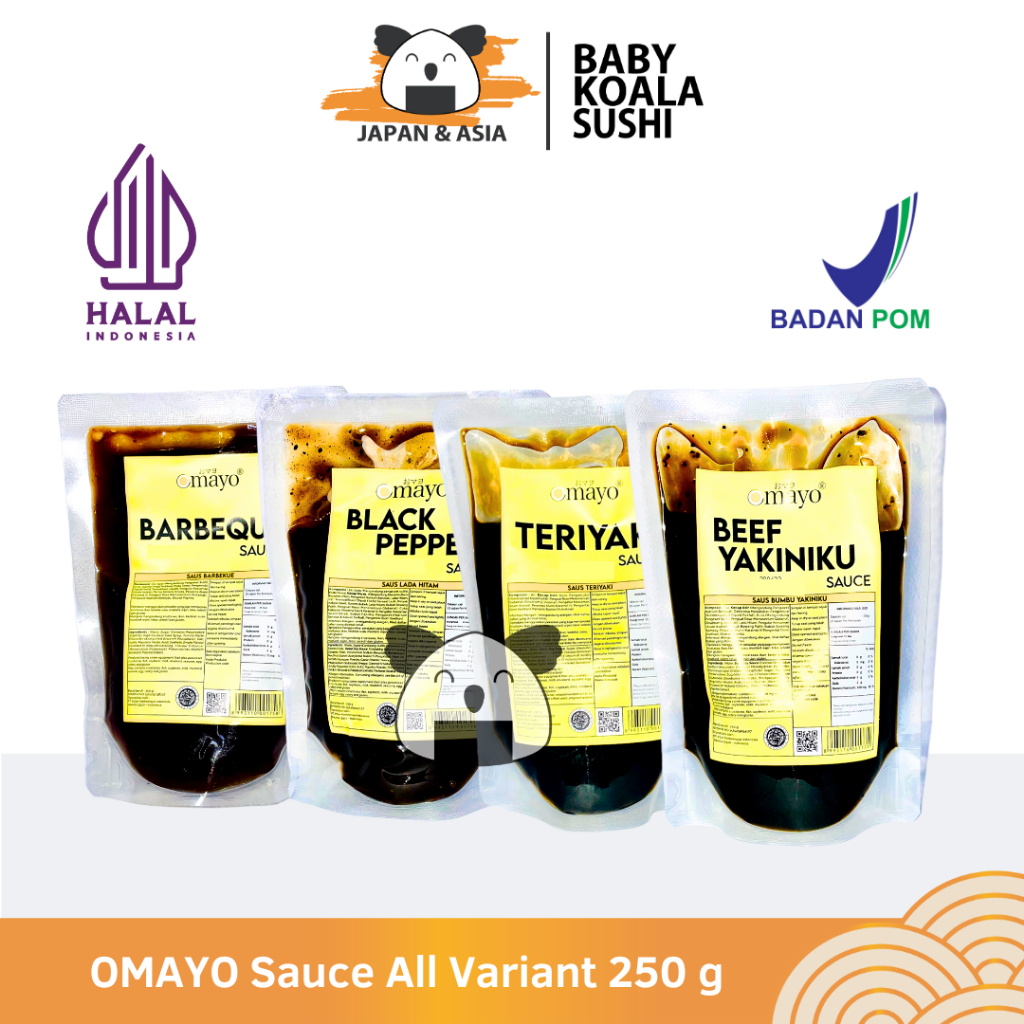 

OMAYO Blackpepper Teriyaki Yakiniku Baberque Sauce 250 g Halal | All Variant