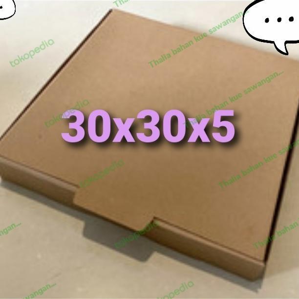 

FUJI DUS KARTON 30X30X5 10PCS CANTIK DAN KOKOH U/BUNGKUS KUE/PAKET DLL