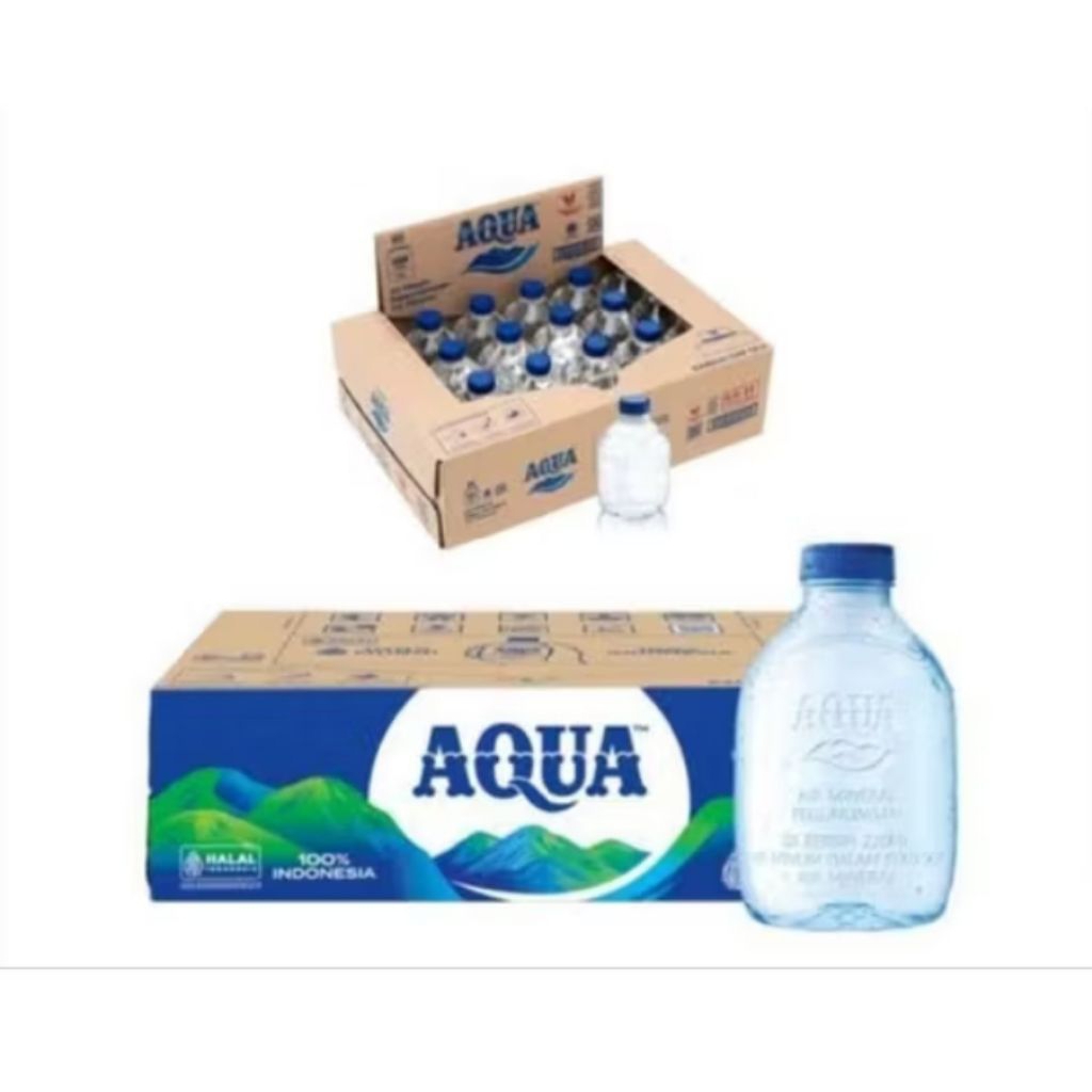 

aqua 220ml isi 24botol