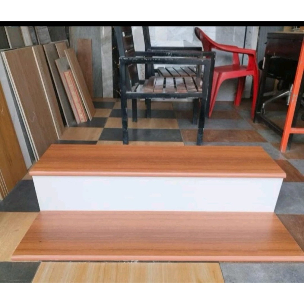 GRANIT ANAK TANGGA  30x110 MOTIF KAYU DOUBLE BAVEL CUSTOM