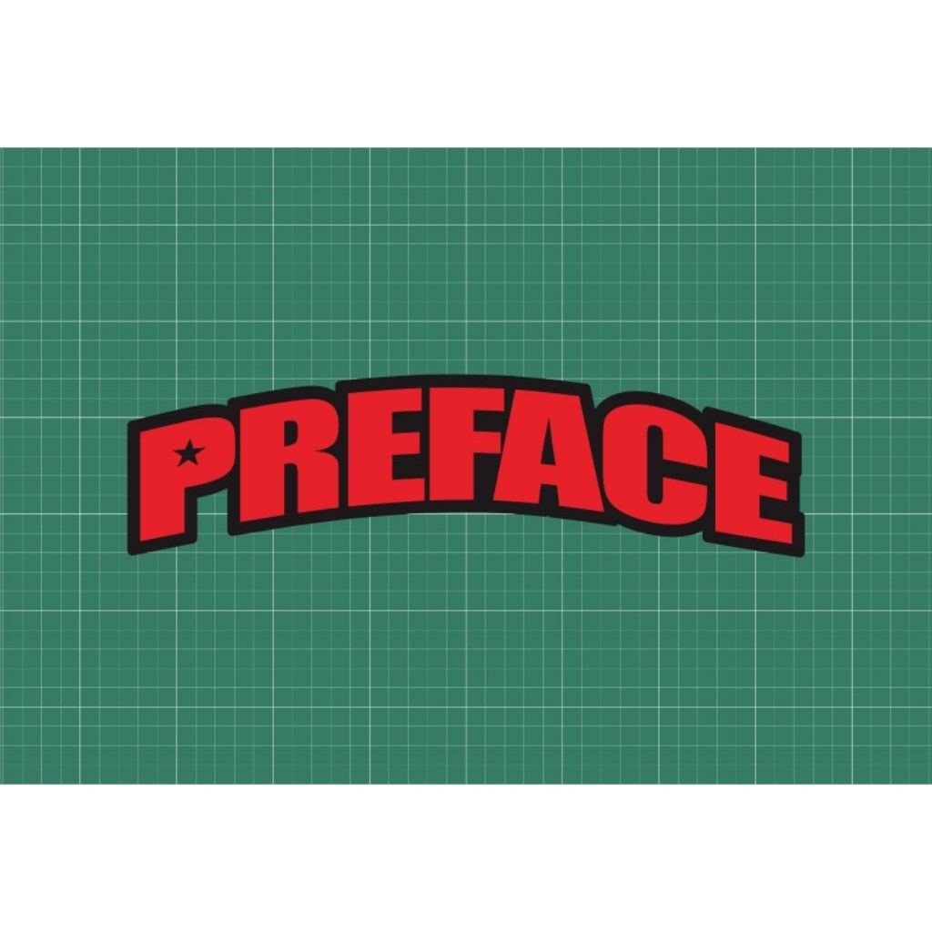 

STICKER PREFACE VYNIL LAMINASI GLOSSY