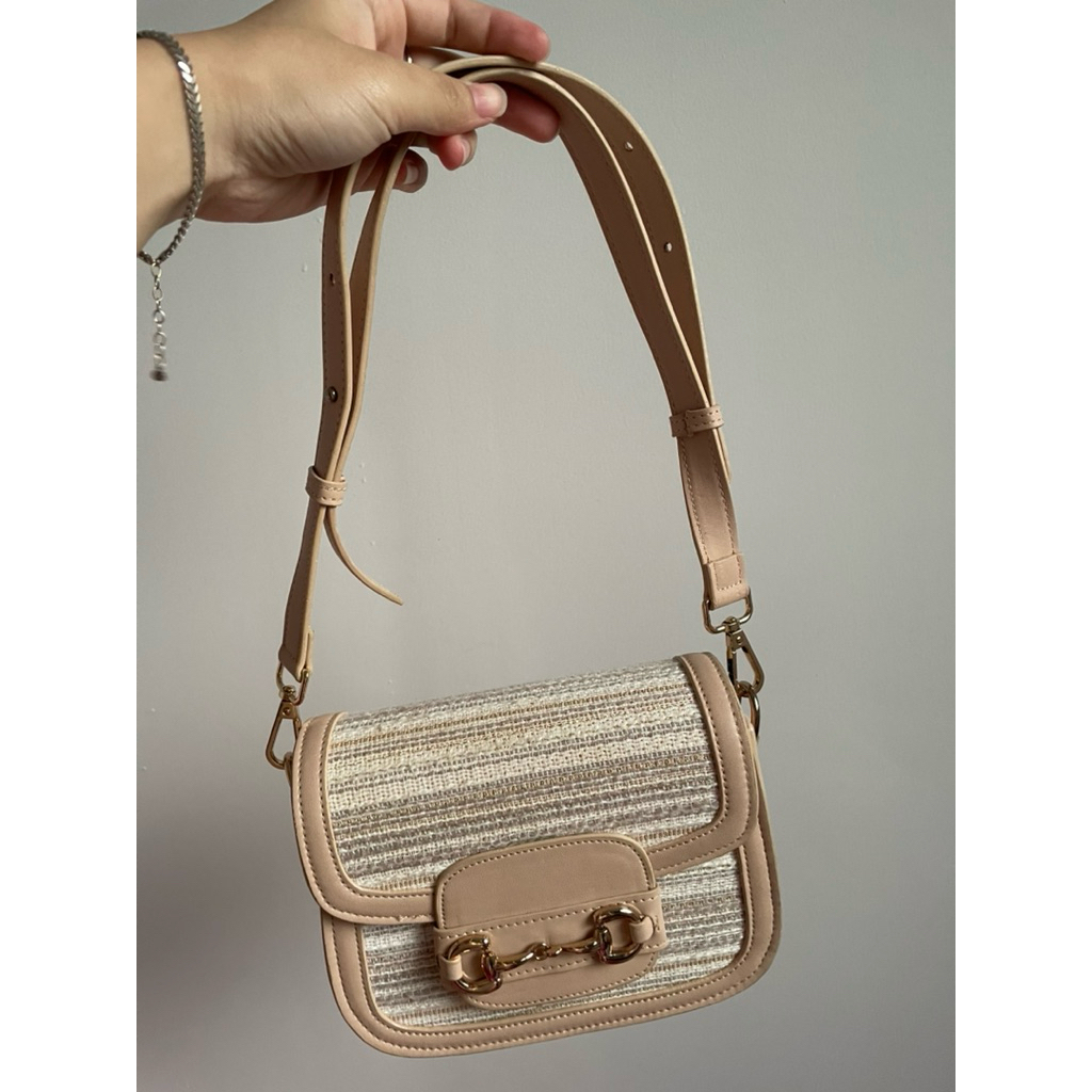 PRELOVED SNY The label X Aita christina Jackson tweed nude bag