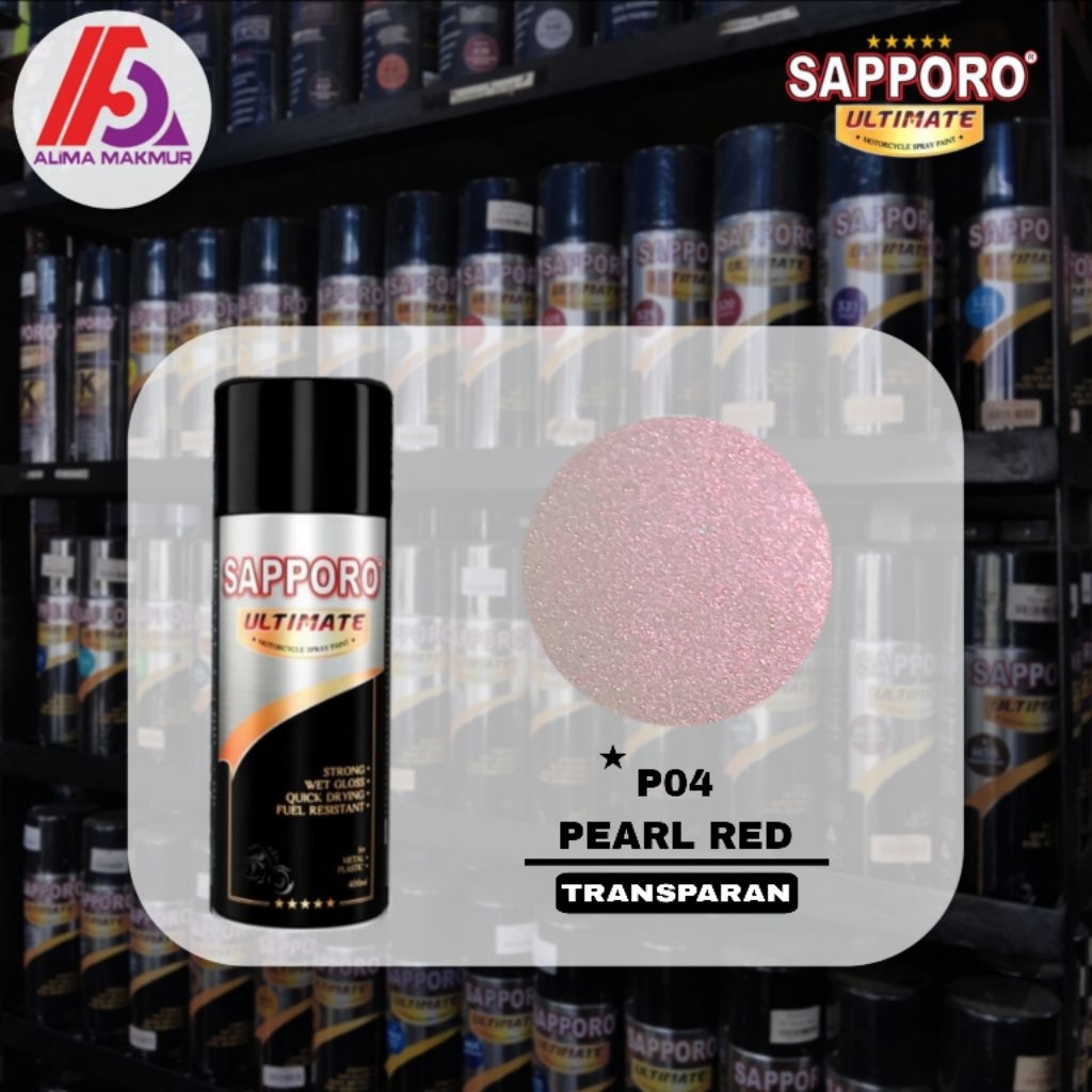 Sapporo Ultimate P04 Pearl Red / Pilok Pilox Sapporo / Pilok Sapporo Lembayung Merah / Lembayung Red