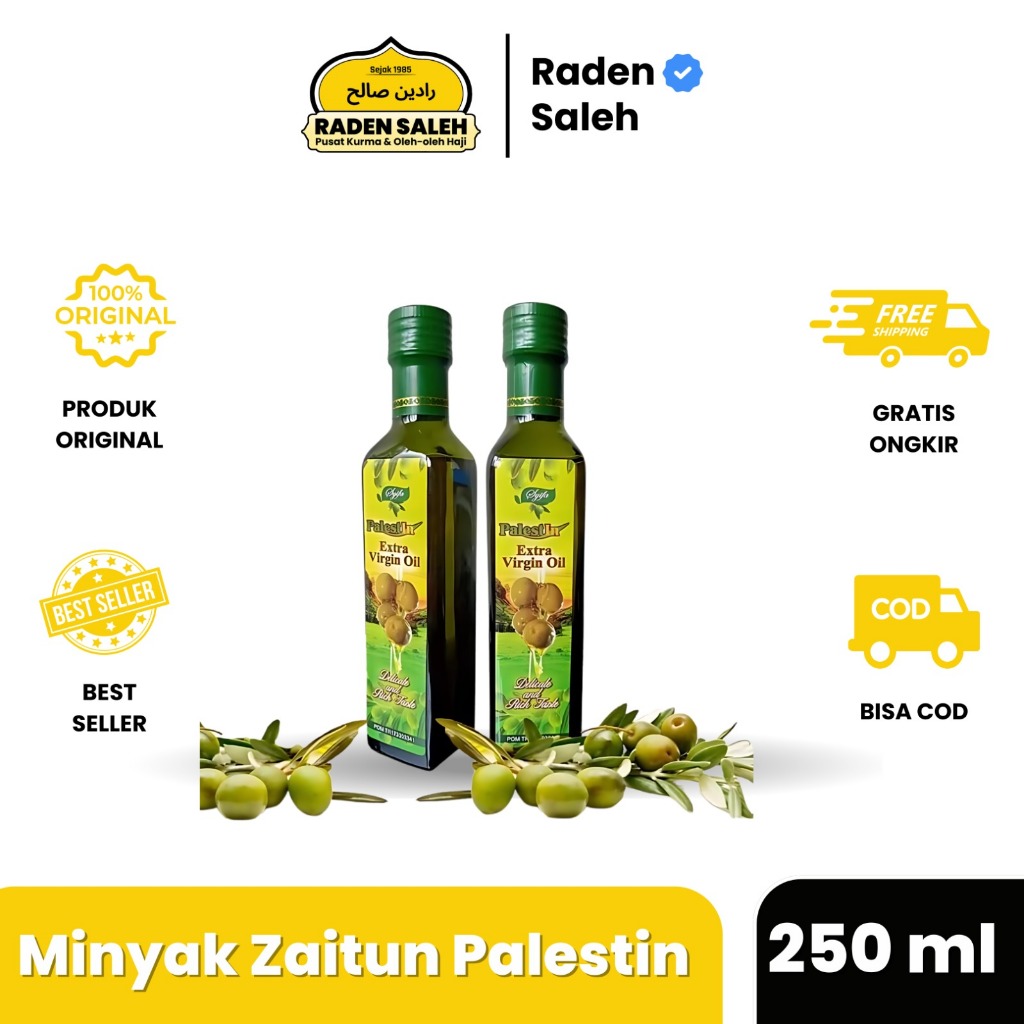 Minyak Zaitun Extra Virgin Oil Palestin 250ml Asli Original