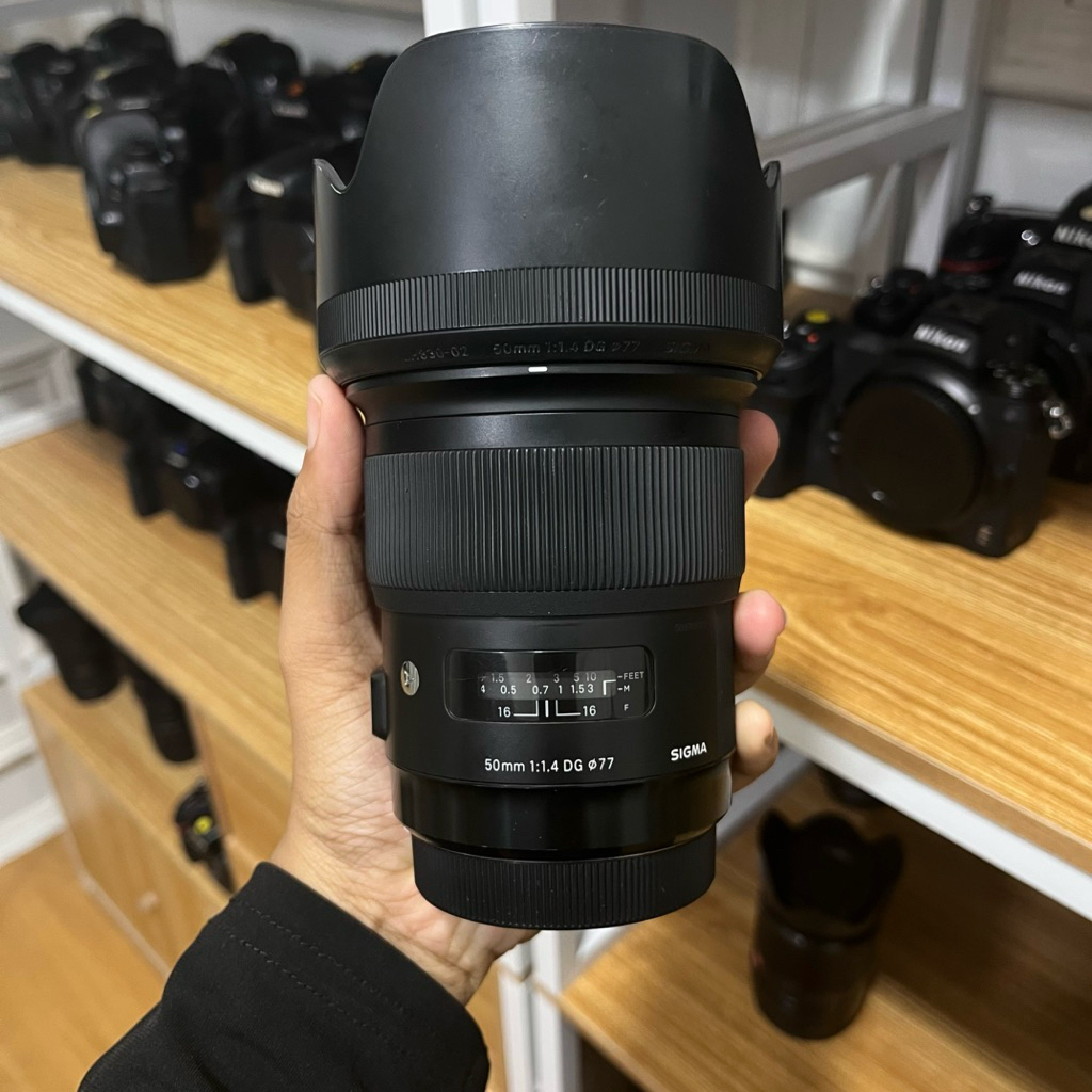 Lensa 50mm f1.4 sigma art canon