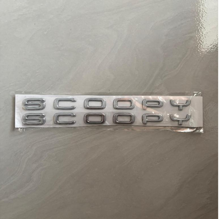 Emblem Body Logo Scoopy New Prestige K2F 2021 2022 Silver 3D Original