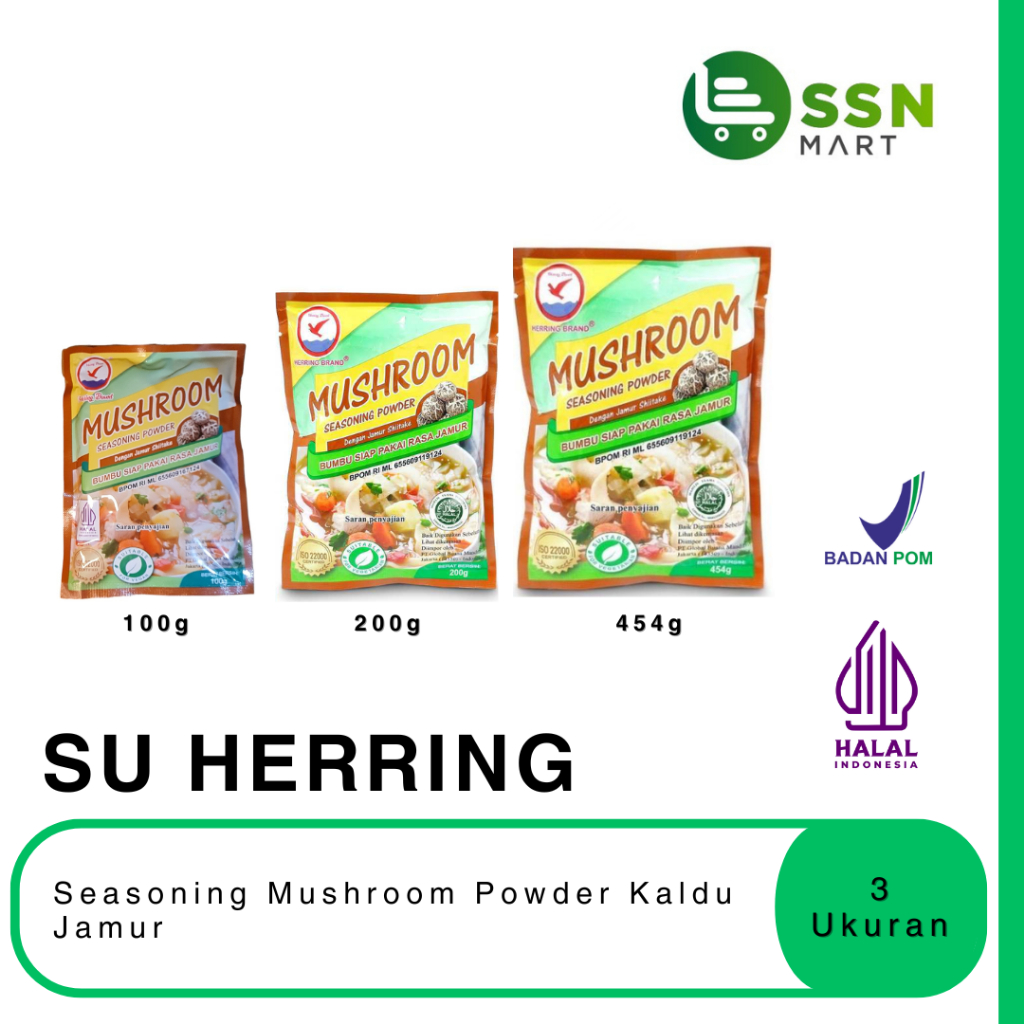 

SSNMart SU Herring SEASONING Mushroom Powder Kaldu Jamur 3 Ukuran