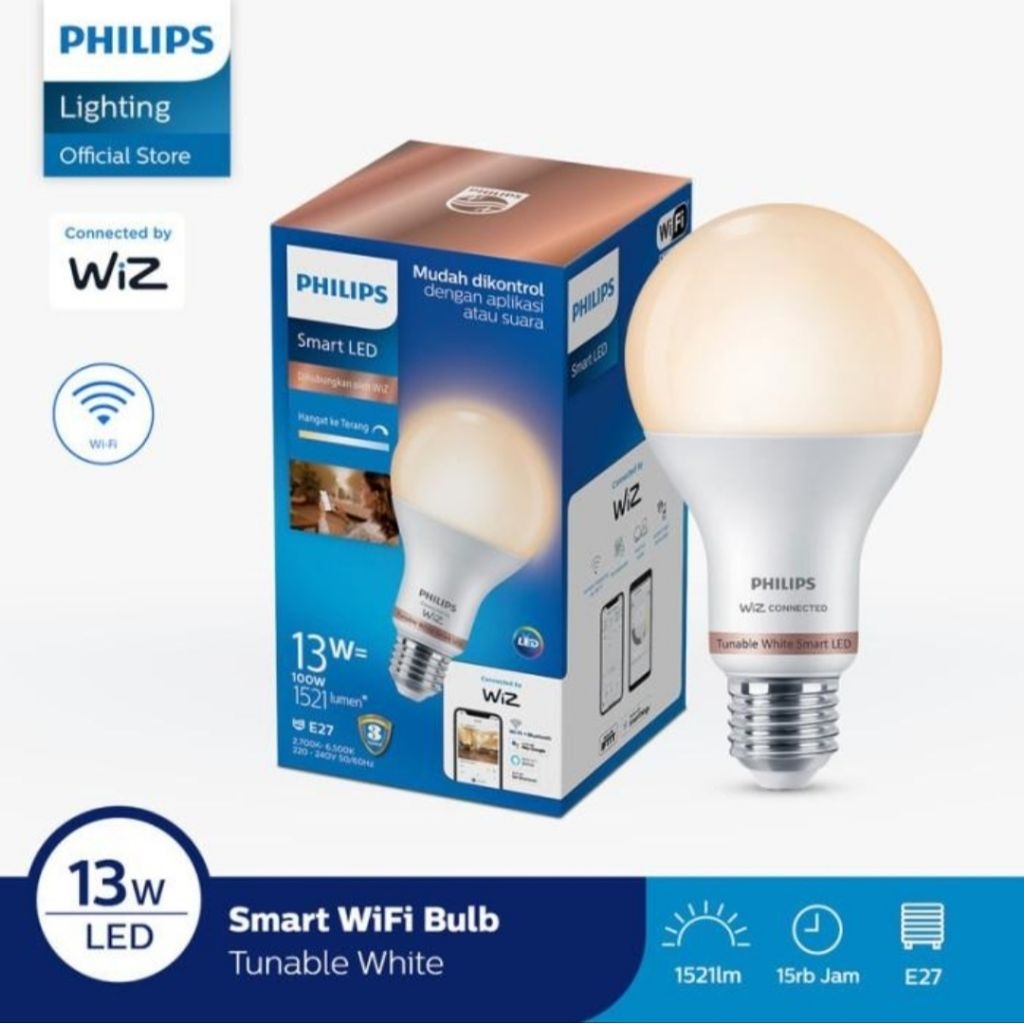 Philips Smart Wifi Led Bulb 13W With Bluetooth Tunable White