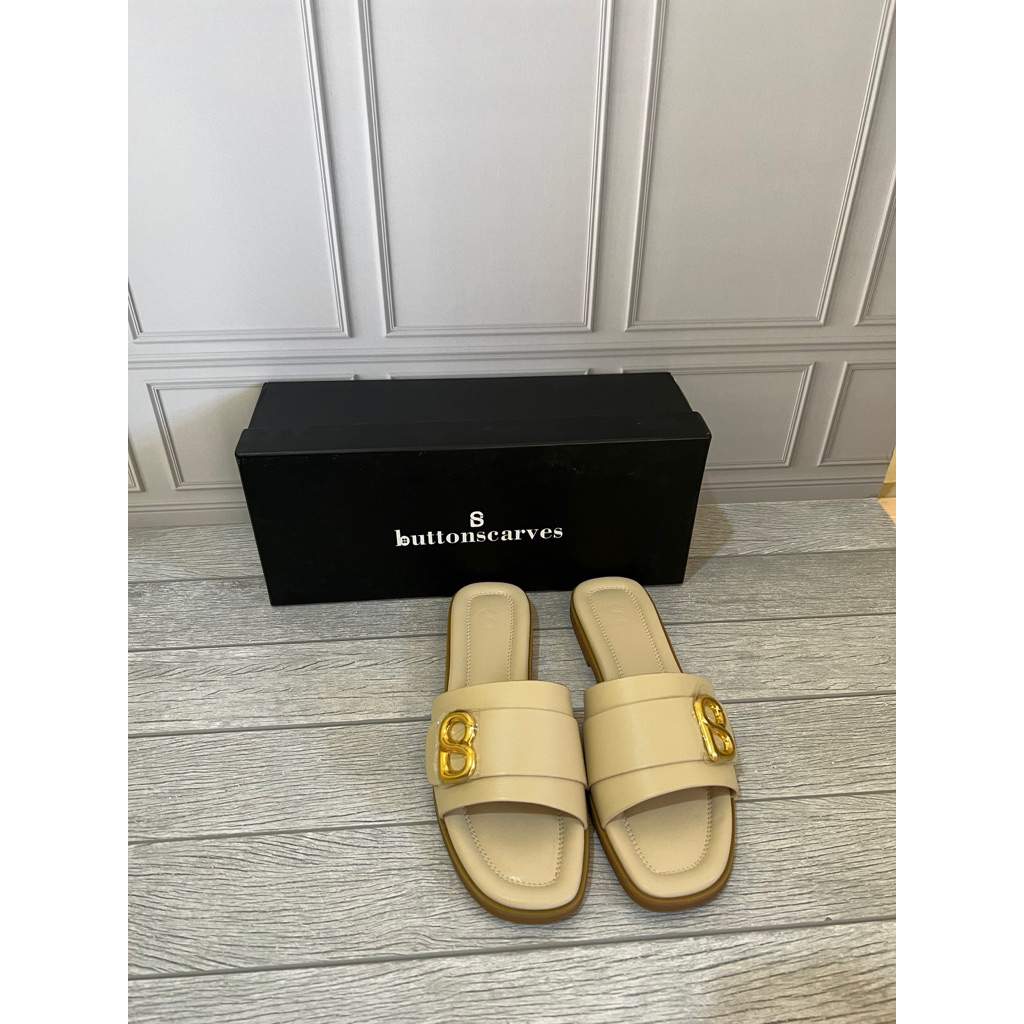 Fika sandal buttonscarves cream