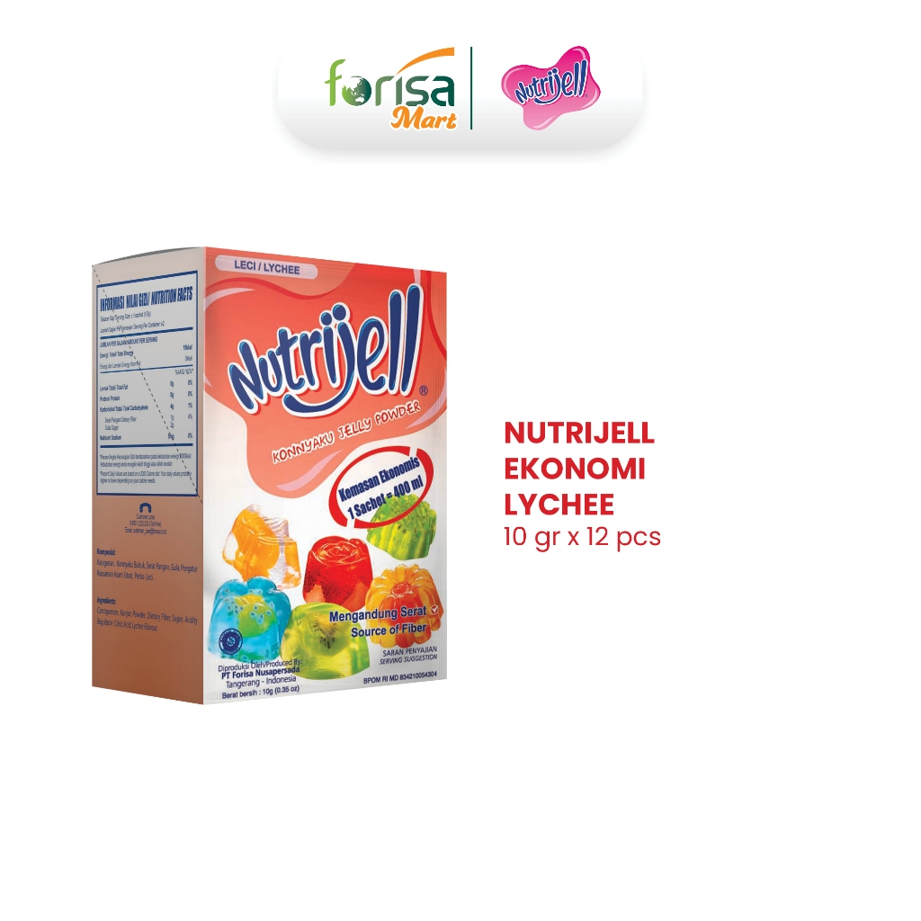 

Nutrijell Ekonomi Leci 10 gr 12 pcs