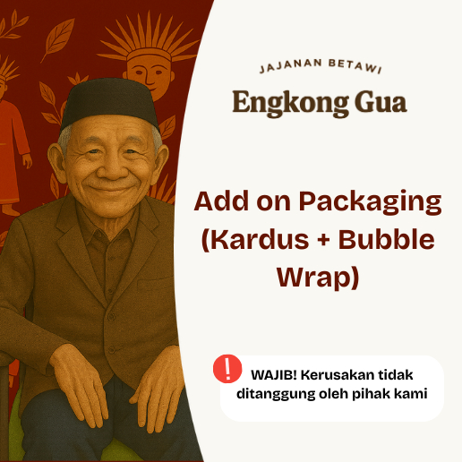 

Engkong Gua Add On Packaging (Box, Bubble Wrap) | Snack Khas Betawi Camilan Tradisional Renyah Gurih Oleh-oleh Jakarta